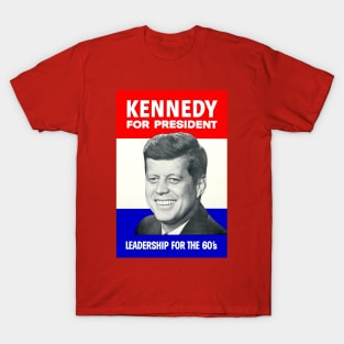 Kennedy Vintage 1960 Restored Presidential Election Poster T-Shirt